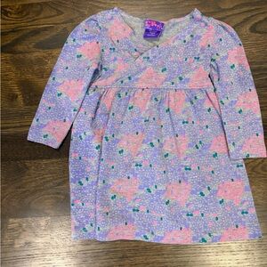 CR Cute Purple and Pink Flowered Dress